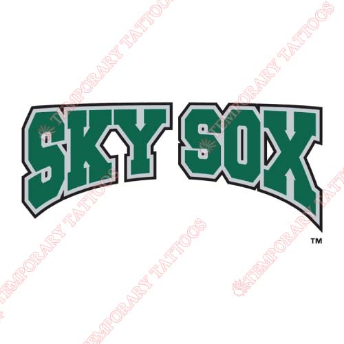Colorado Springs Sky Sox Customize Temporary Tattoos Stickers NO.8143